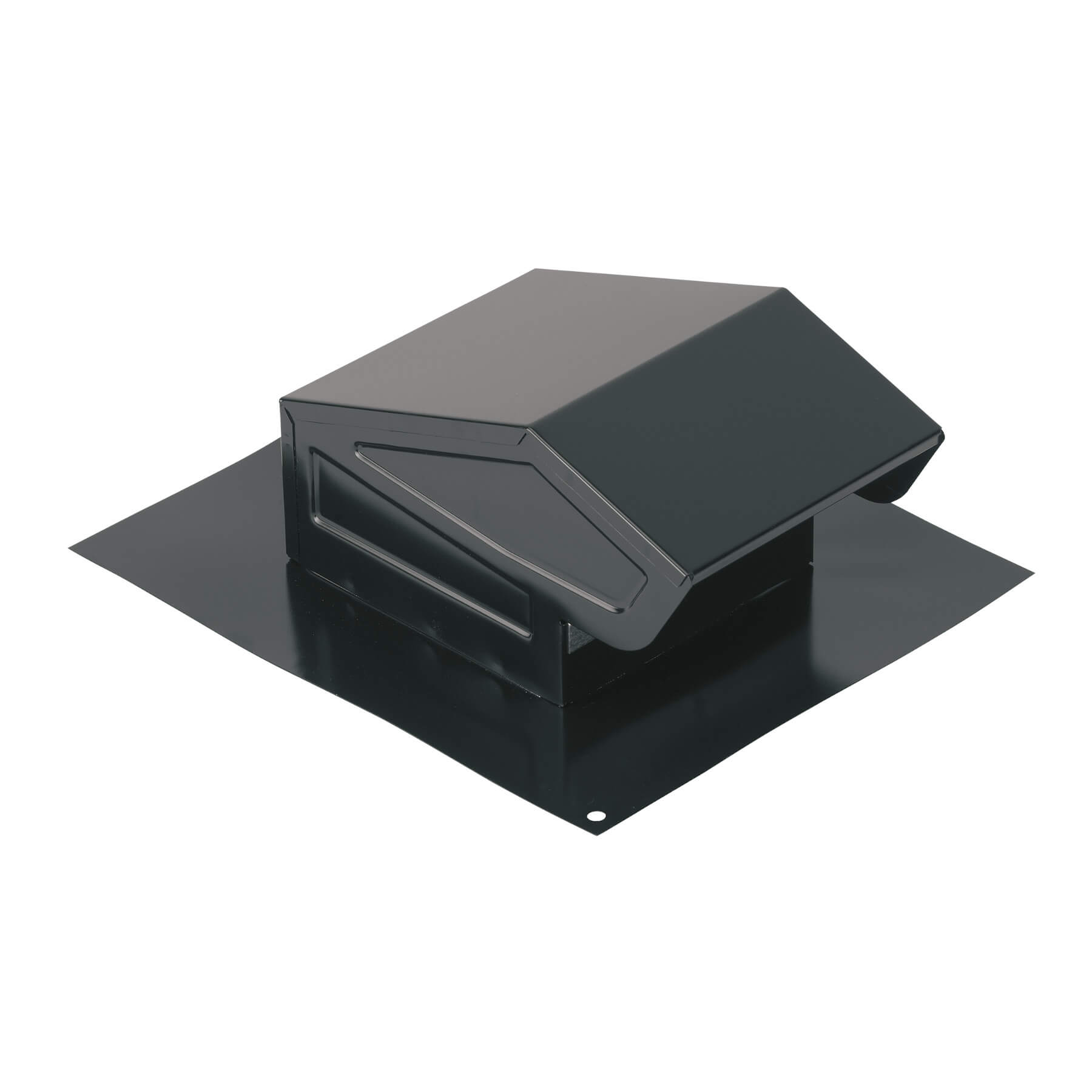 Broan-Nutone® Steel Roof Cap For 3-Inch Or 4-Inch Round Duct with Damper & Birdscreen, Black